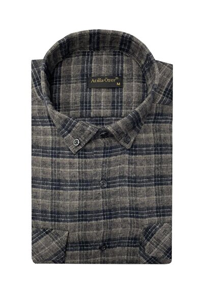 ATİLLA ÖZER Winter Cashmere Men's Shirt - 7463
