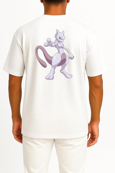 Bahriyeli Collection Oversized Nidoqueen Nidorina Unisex T-Shirt with Pocket and Back Design