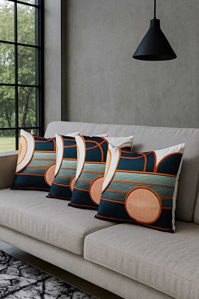 ÖZDAĞ HOME CONCEPT غطاء وسادة ديكور حديث ثلاثي الأبعاد مطبوع ذو وجه واحد مقاس...