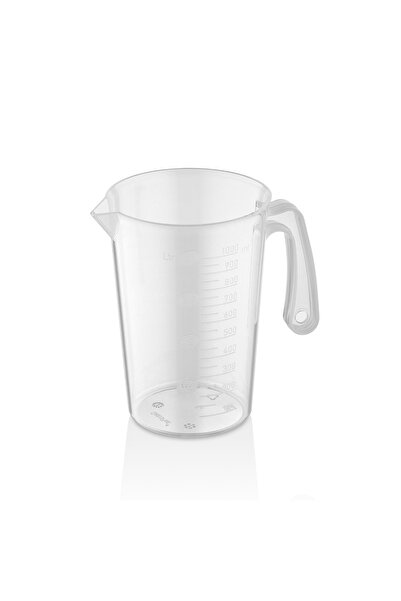 GastroPlast كوب قياس شفاف - مقبض مريح، غير قابل للكسر، مناسب للاتصال بالطعام،...