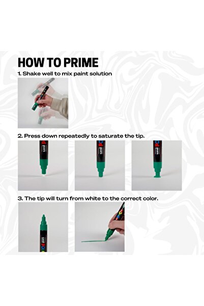 POSCA Acrylic Paint Marker Set, 8 Colors, Medium (PC-5M)