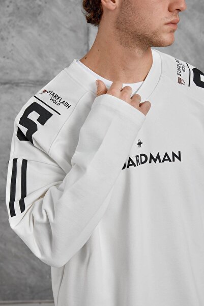 NOMARC ΦΟΥΤΕΡ oversized ΜΕ ΣΤΑΥΡΩΜΑ ΛΕΥΚΟ ΣΤΡΑΓΓΙΟΥΡΑΚΟΥ