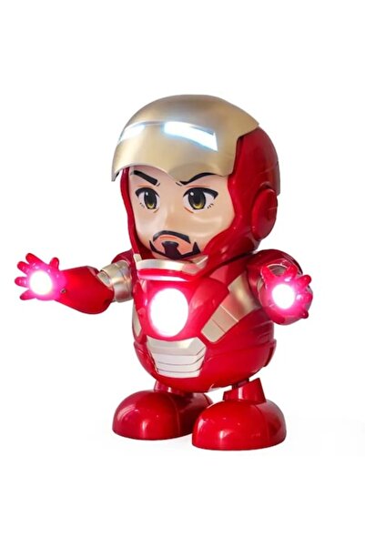 OEM Interactive toy - Iron Man dancing model with lights and sounds, red, 20 cm