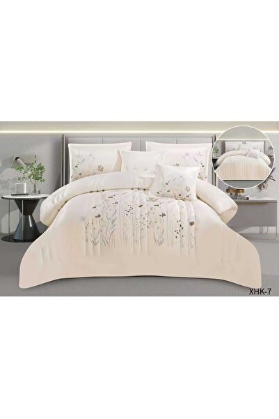 NAJMA Hotel-style winter bed set, 4 pieces, warm velvet faux fur, full filling, size 210*170 cm