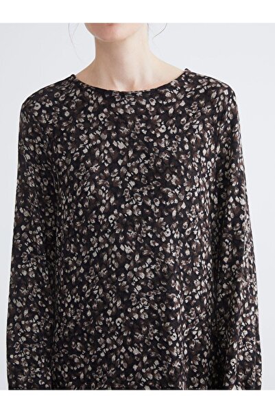 LC Waikiki Lcw Grace Crew Neck Patterned Dress