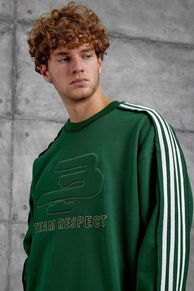 NOMARC ΠΡΑΣΙΝΗ ΣΤΟΥΡΦΑΡΙΑ ΜΕ ΛΕΠΤΟΜΕΡΗ ΣΤΡΙΓΓΙΑ ΝΟ. 9 ΟΒ oversized ΦΟΡΜΑ