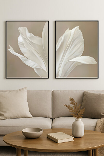 seninürünün Serene Duality I & II – Pictură modernă din 2 piese cu imprimare ...