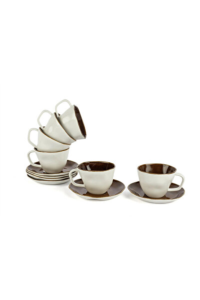 Mikasa Moor White Caramel 6-Piece Coffee Cup Set 120Cc