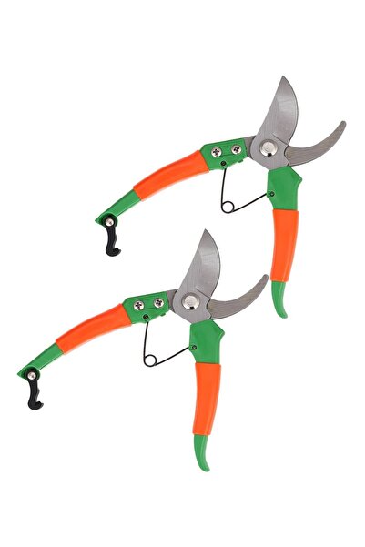 Lawazim Pruning Shears Set 2 Pcs 8 Inch - Sharp Garden Scissors for Trimming and Cutting