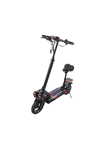 Denx The DENX DX2702 electric scooter has a 500W motor, a 48V battery, and a range of up to 80km.
