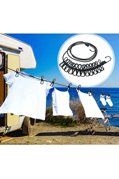 ARYA STYLE Kendinden Mandallı Seyehat Çamaşır İpi