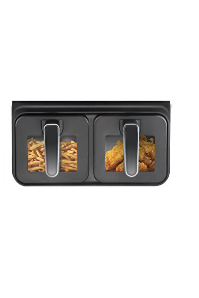 BASE Friteuza Dubla Fara Ulei Air Fryer afisaj digital 10L capacitate