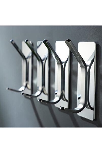 Generic Taozun Stainless Steel Adhesive Towel & Robe Hooks, Polished, Heavy-Duty, 4-Pack