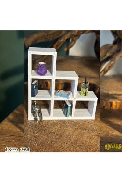 Mintigur ike@ 321 minyatür kitaplık 1:12 ölçek