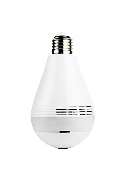 ElectroAZ Cameră de supraveghere IP wireless cu 360° de grade, tip bec, Full ...