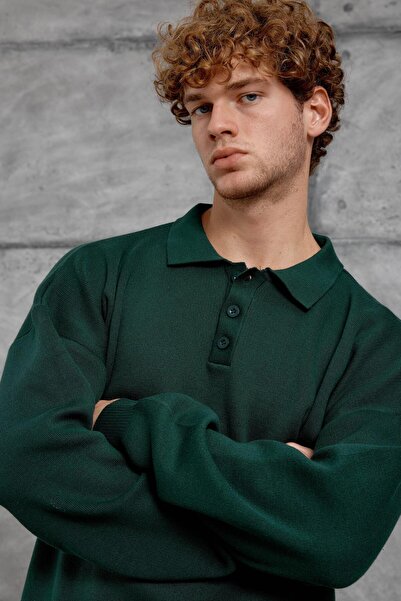 NOMARC Green Dpp Polo Neck Knitwear