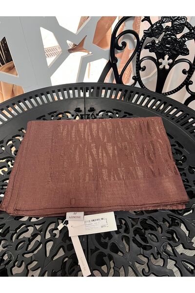 Armine Lyocell Naia Çubuk Desen Şal KİREMİT
