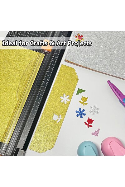 Generic Glitter Cardstock - 40 Sheets, 20 Colors, A4, 250 g/m² - Simetufy