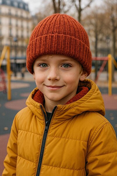 MARBERRY Beretă pentru băiat din lână Tile material reiat 7-12 ani