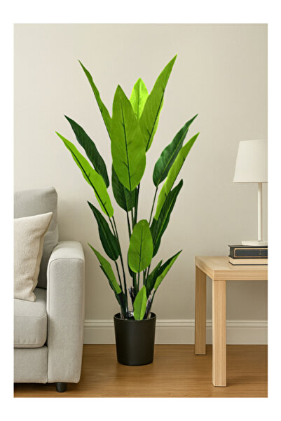 DRAMA HOME شجرة الموز الصناعية بطول 120 سم – فخامة الطبيعة بتصميم واقعي يضفي لمسة خضراء أنيقة على ديكور منزلك