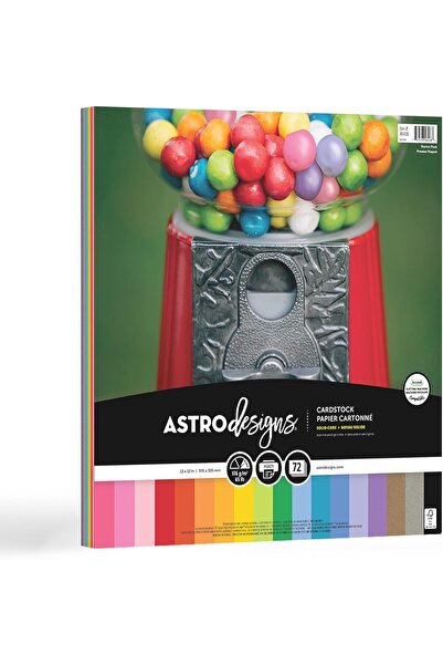 Neenah ورق مقوى من Astro Designs، 12 × 12 بوصة، 176 جرامًا للمتر المربع، 18 ل...