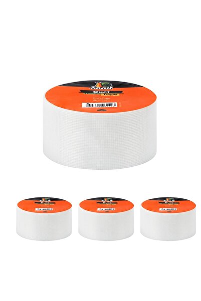 Lawazim Heavy-Duty Multi-Purpose Tape, White, 4.8cm x 10m (4-Pack)