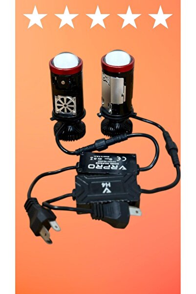 FORTİCO H4 Mercekli Led Zenon 60W GÜÇ 23.000 LÜMEN PRİME Led Zenon Şimşek Etk...