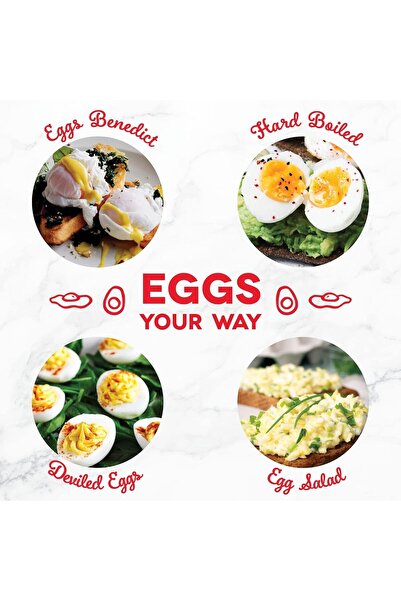 Dash 6 Egg Capacity Electric Egg Cooker for Hard Boiled Poached Omelets w/ Auto Shut Off