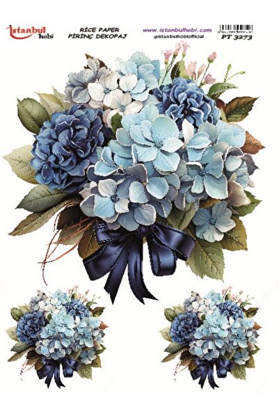 İstanbul Hobi Pirinç Dekopaj Kağıdı 30x42cm PT-3273 Çiçek