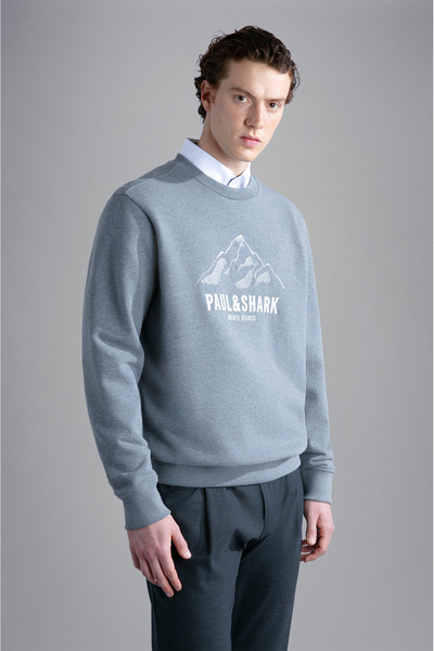 PAUL&SHARK MEN'S KNITTED SWEATSHIRT C.WCOTTON