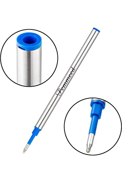 Generic Bemid Rollerball Refills for G5/G6/G8 – Compatible with Parker & Waterman, 0.7mm Blue Gel, Pack of