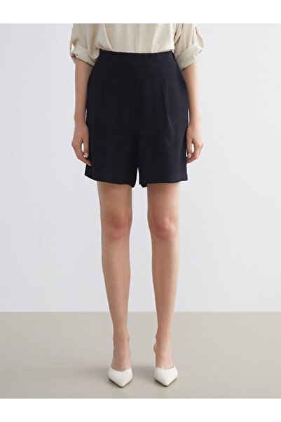 LC Waikiki Lcwaikiki Classic Women's Pleated Shorts with Elastic Waist