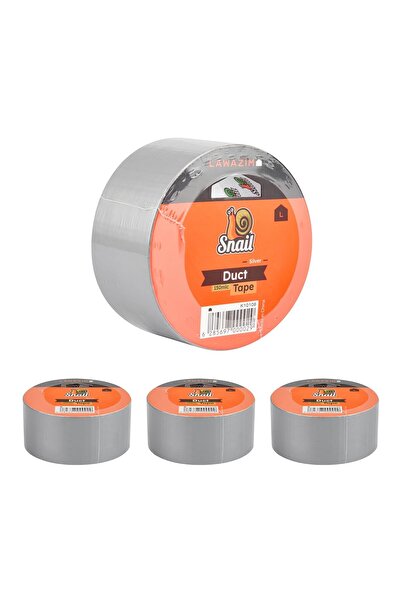 Lawazim Snail Duct Tape Set, 4×150μm Silver (4.8cm x 20m each)