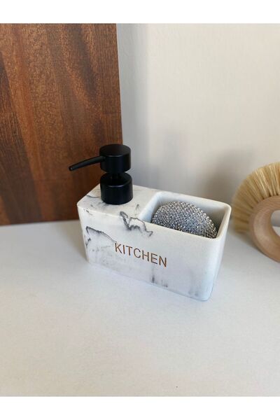 LEONEV Polyresin Liquid Soap Dispenser Dishwashing Liquid Dispenser