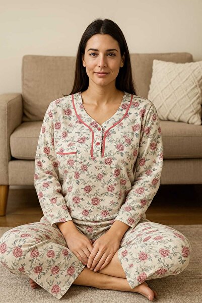 Tenra Wide Cut Women's Pajama Set 100% Cotton