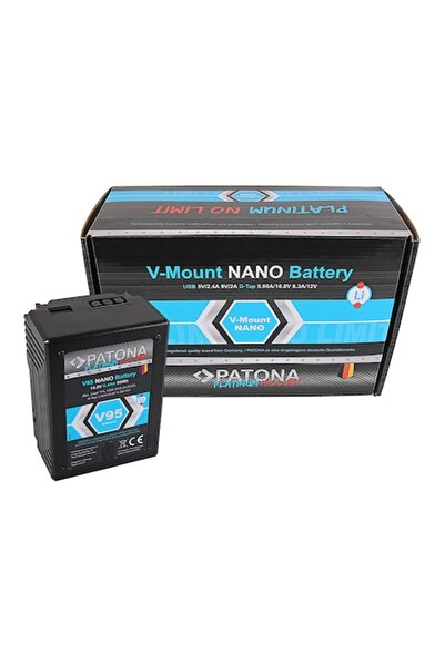 Patona Platinum NANO V95 V-Mount 95Wh Battery for Sony DSR/HDW/PDW