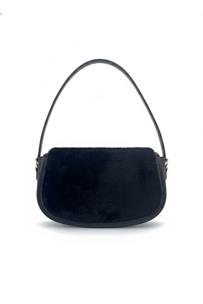 LAUGH BAG Peluş Detaylı Kadın El Ve Omuz Çantası