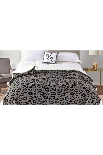 OEM Cocolino fluffy blanket, ZIPPERED ENVELOPE with fur, 3D ANIMAL PRINT MODEL, 200 x 230cm, for 2 people