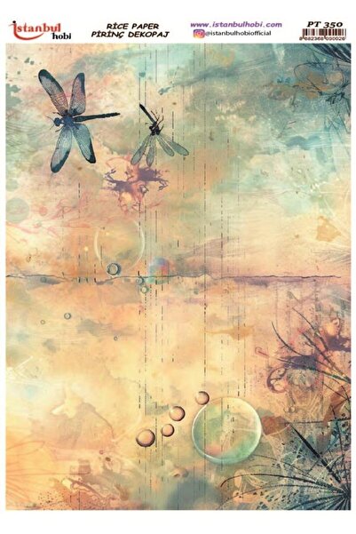 İstanbul Hobi ورق ديكور نحاسي 30×42 سم PT-350 مزيج يوزوفوك