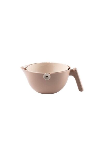 Flippy Flippy Double Layer Bowl, With Drain Basket, 2L, ABS+PP, 29.9 x 22.5 x 11.8 cm, Brown