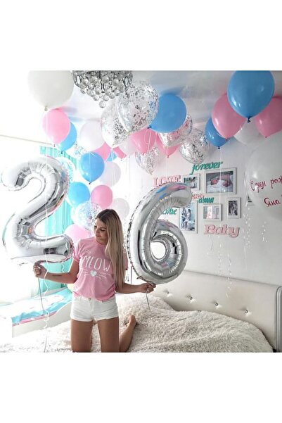 Baloane Vesele Balloon Number 2 Silver CFR5-2