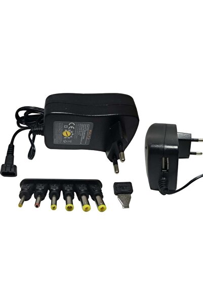 FULLY O3122 3-12 Volt 2 Amper Çok Uçlu Kademeli Plastik Kasa Adaptör