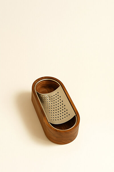 Mirilliahome Akasya Ahşap Rende | Paslanmaz Çelik Rende Başlıklı