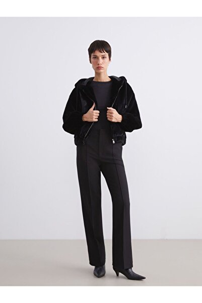 LC Waikiki Lcw Vision Hooded Women's Fur Jacket