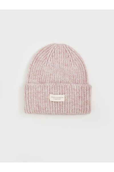 LC Waikiki Women's Beret with Lettering Embroidery