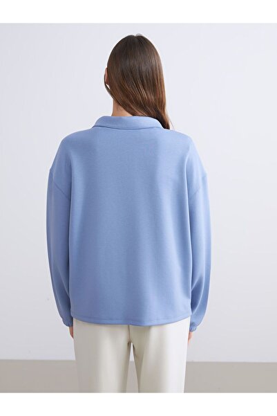 LC Waikiki Lcw Young Mock Neck Oversized Women's Pajama Top