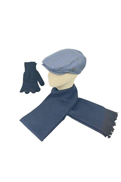 KARNAS ŞAPKA Men's Wool Hat Combination Set – Scarf and Gloves