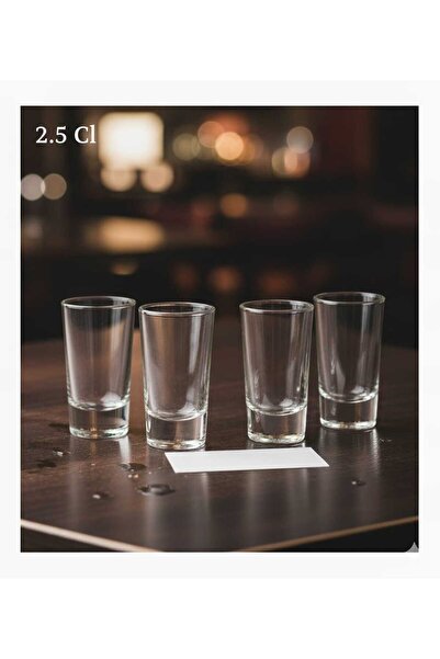 PİNK DREAM Likör ve Shot için 4'lü 2.5 Cl Özel Bardak Seti Cam