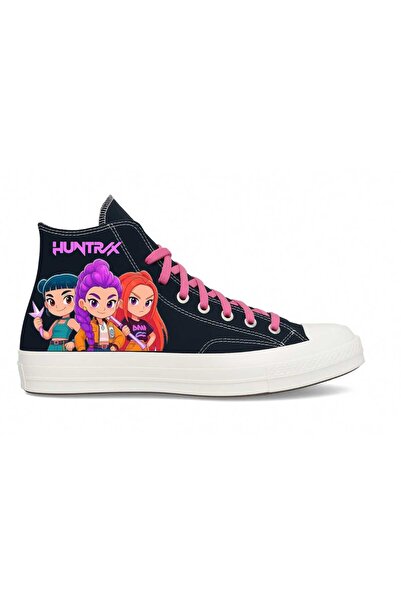 lias desing smile huntrix demon saja cu imprimeu Pantofi sport pentru fete Pantofi sport Talpă confortabilă