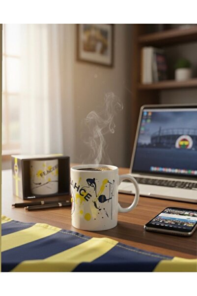abnturk Fenerbahçe Orijinal Lisanslı Kupa Bardak Gift Box Özel Kutulu Hediyel...